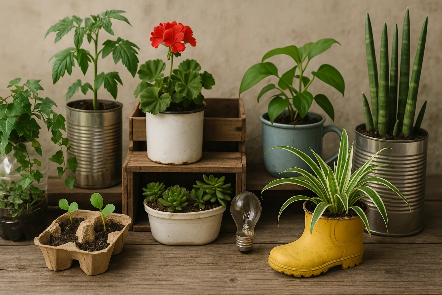 10 ideas creativas para hacer macetas con materiales reciclables