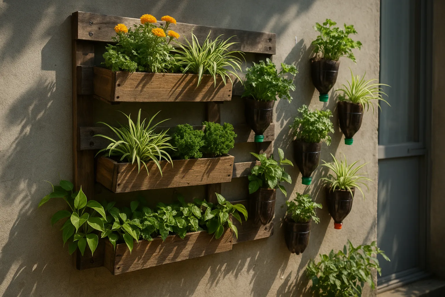 Cómo Montar un Jardín Vertical Económico