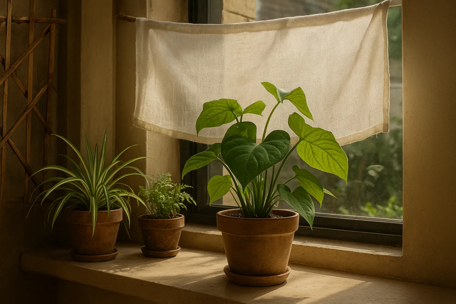 Cómo Proteger Tus Plantas de la Luz Directa Usando Materiales Simples