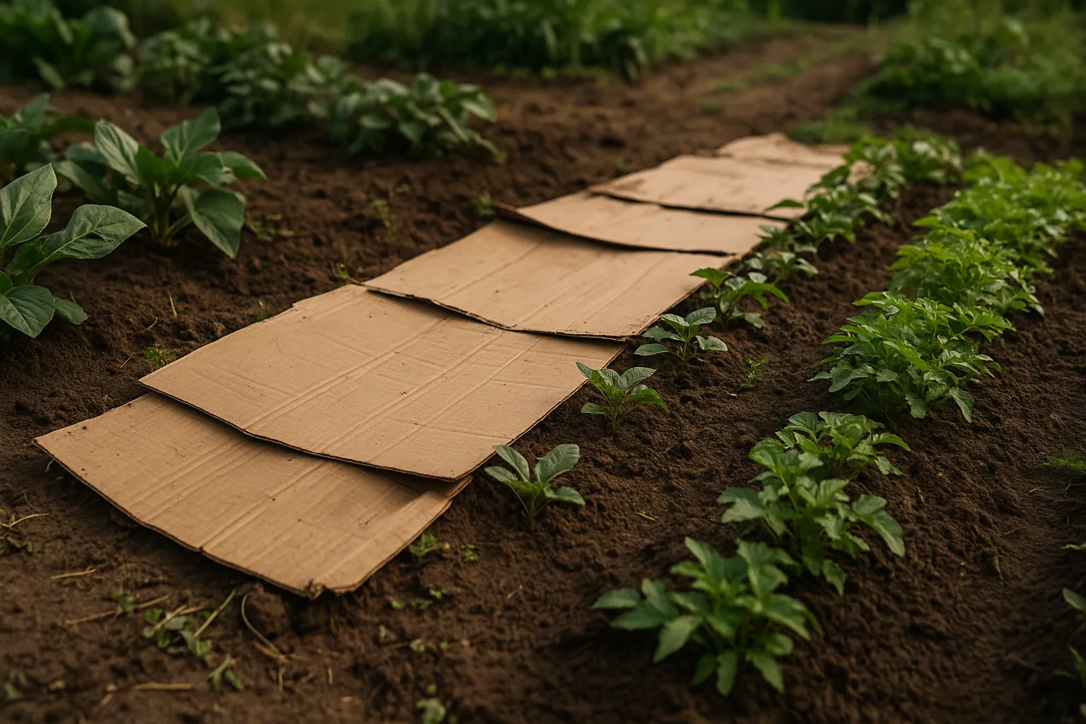 Cómo Usar Cartón en el Jardín para Ahorrar Agua