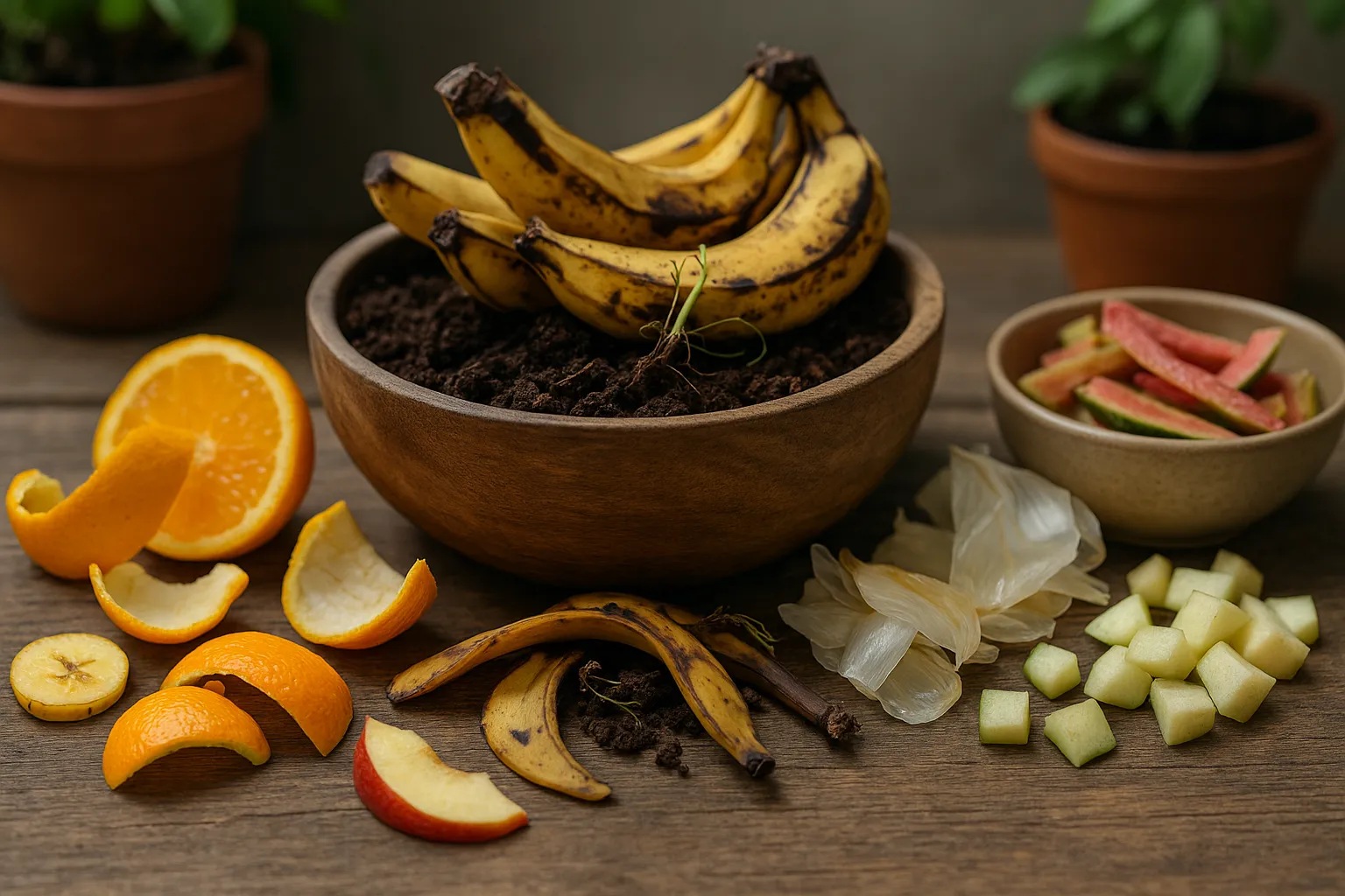 Cómo usar cáscara de fruta para abonar tus plantas