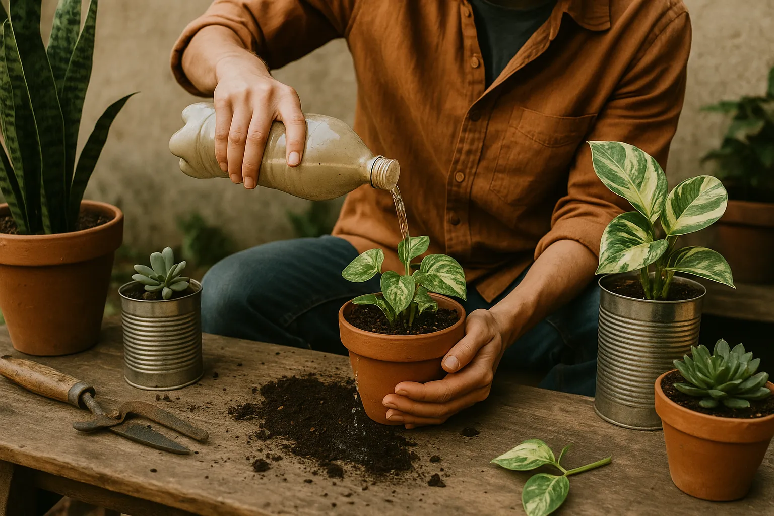 Cuidando las Plantas con Creatividad y Sin Dinero