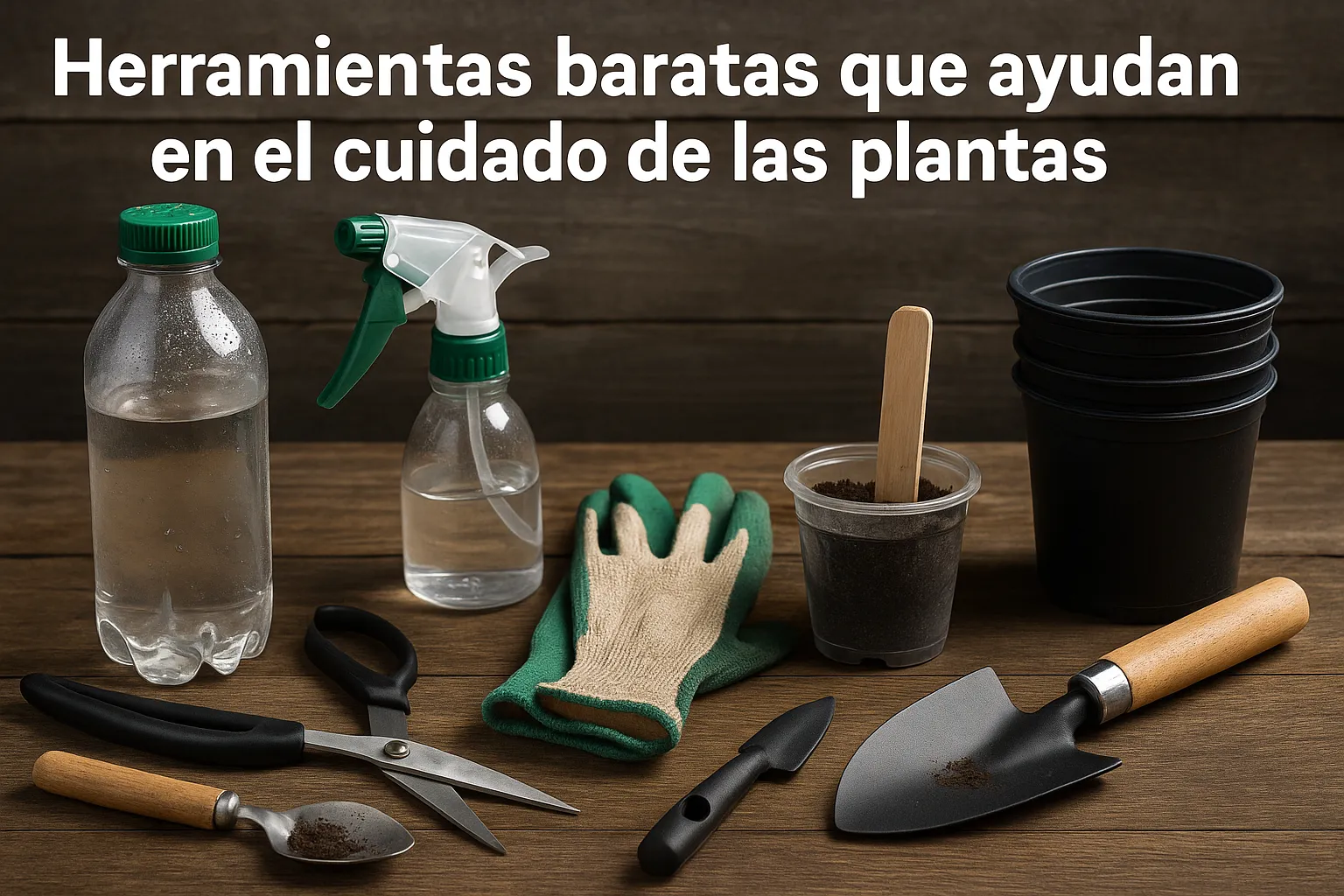 Herramientas baratas que ayudan en el cuidado de las plantas